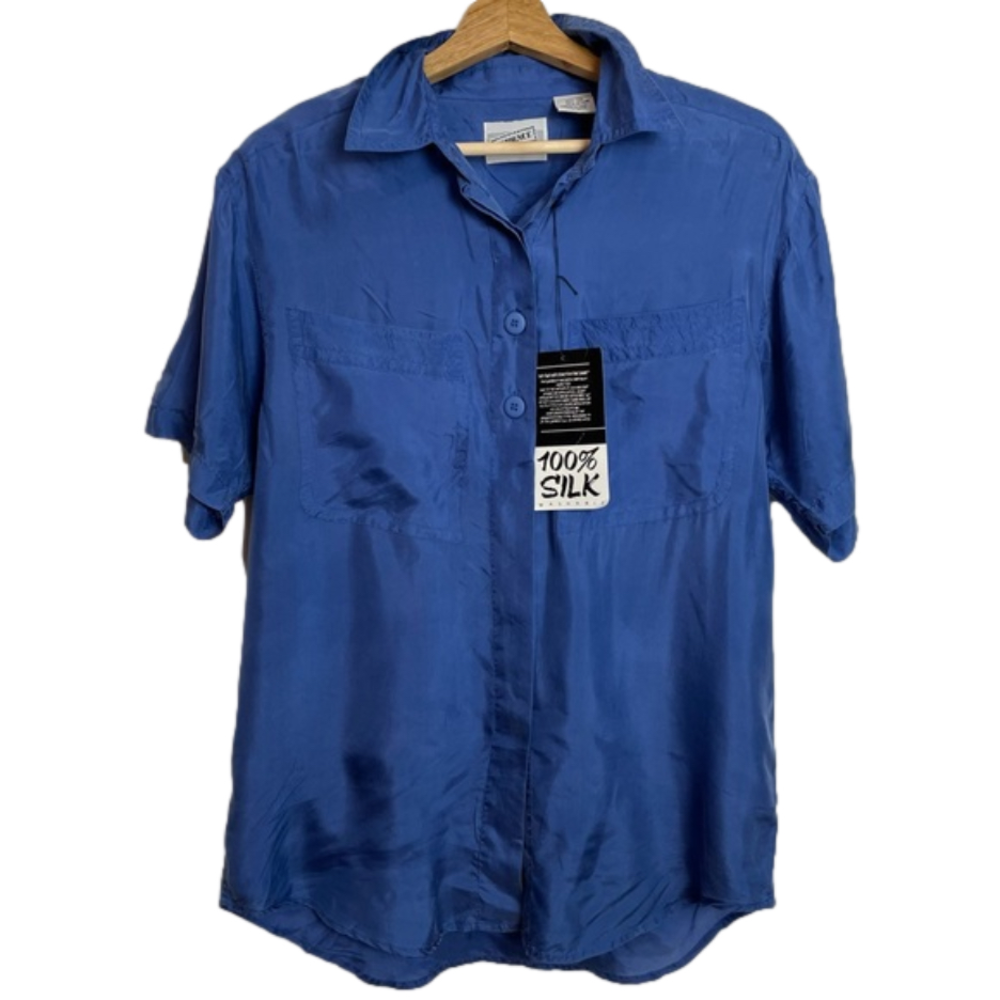 100% SILK Button Down Shirt